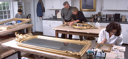 Harvard Art staff in the workshop